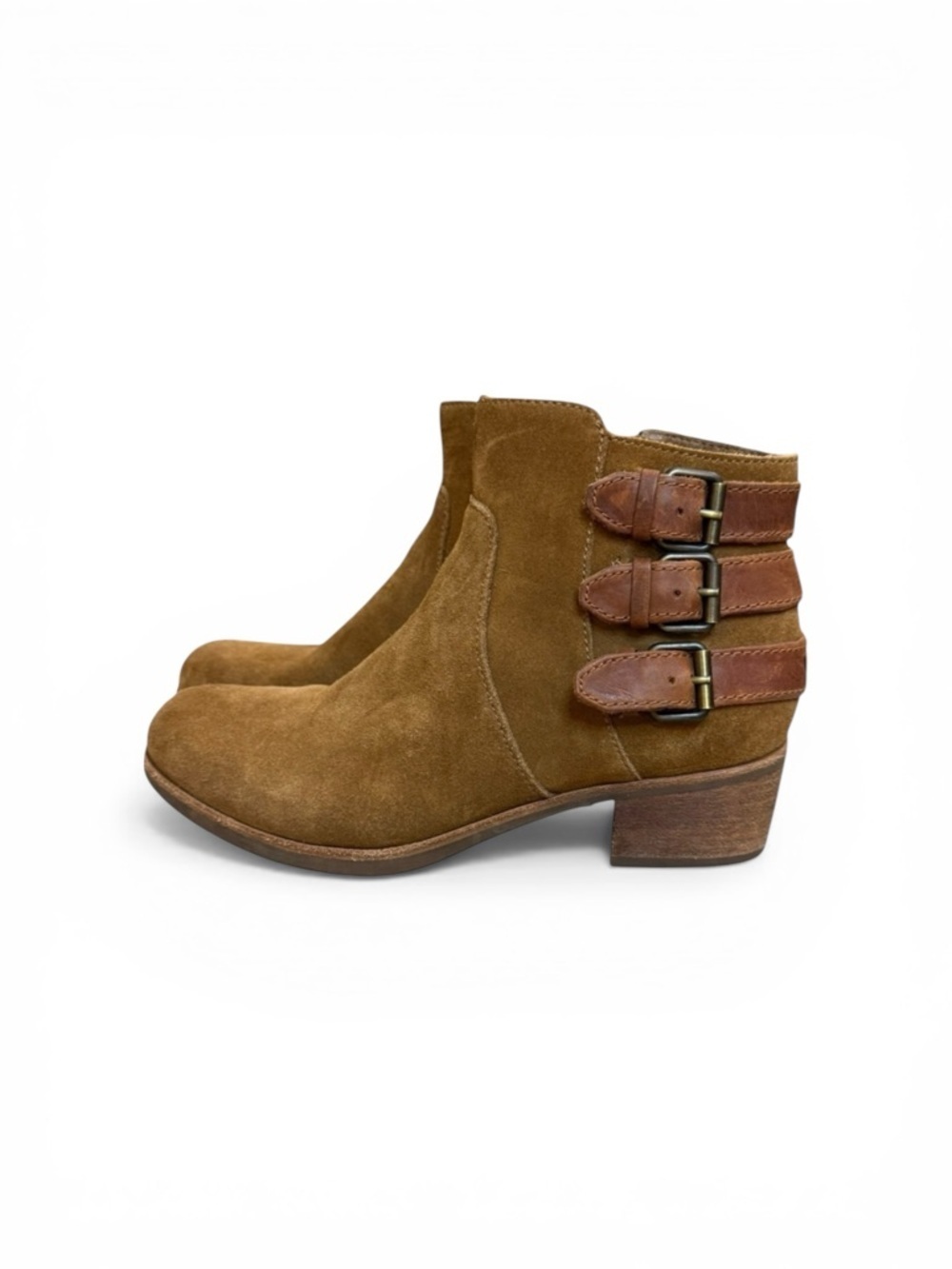 UGG Volta Ankle Brown Suede Booties Size 7
